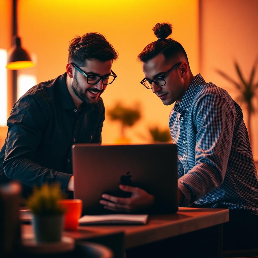 Equipe Touch Comunica planejando estratégias digitais de alta performance
